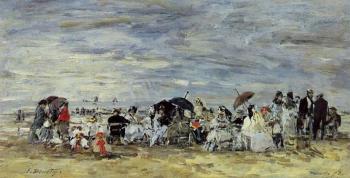 尤金 佈丹 Trouville, Beach Scene